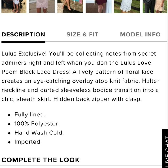 Lulu's Love Poem Black Lace Dress - Picture 6 of 7